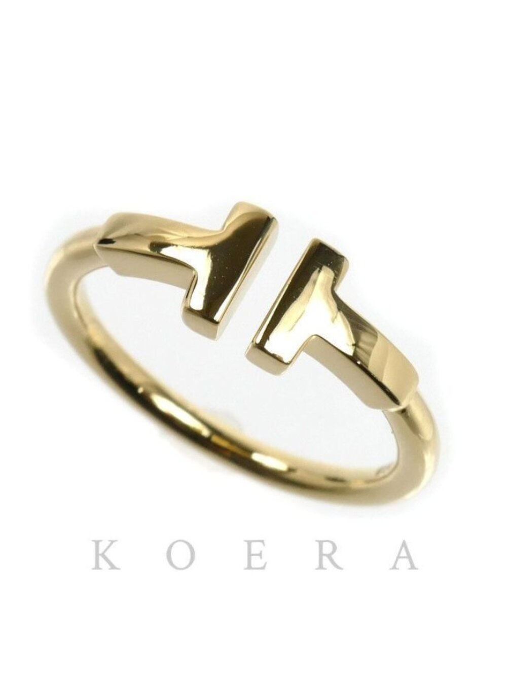 Tiffany & Co 18k Yellow Gold T Wire Ring